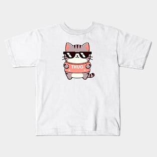 Thug cat Life Kids T-Shirt